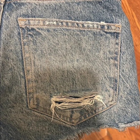 Distressed Denim Women Shorts - Picture 6 of 10